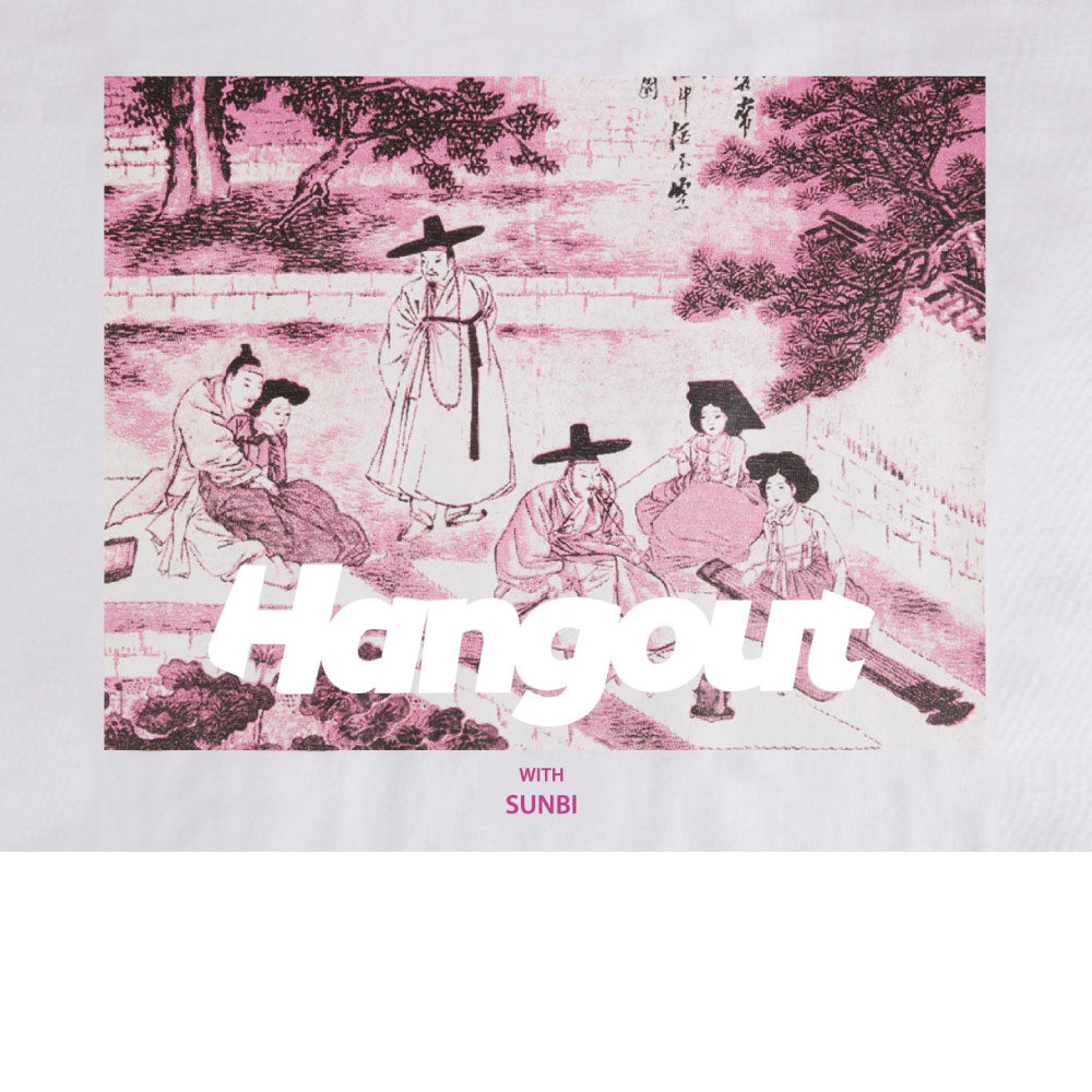 Hangout With Sunbi Bora Printed T-Shirt (White)