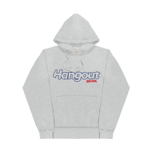 Hangout Seoul Embroidered Hoody (Grey)