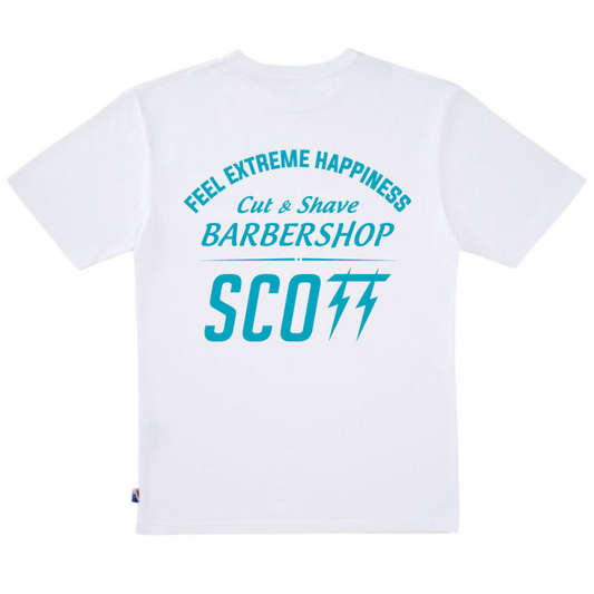 X Scott barber Cut&Shave T-Shirt (White)