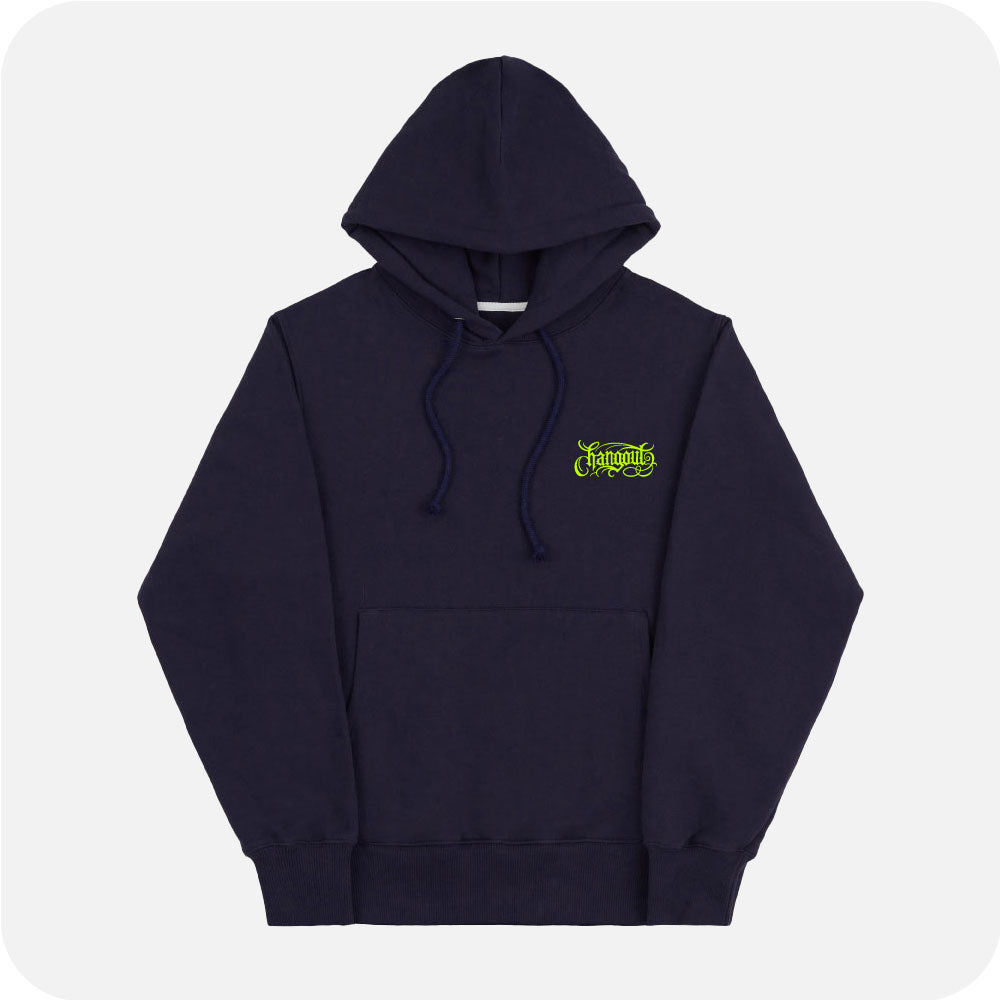 X A_MAN Chicano Lettering Hoody (Navy)