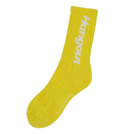 Vertical Logo Socks (Lemon)