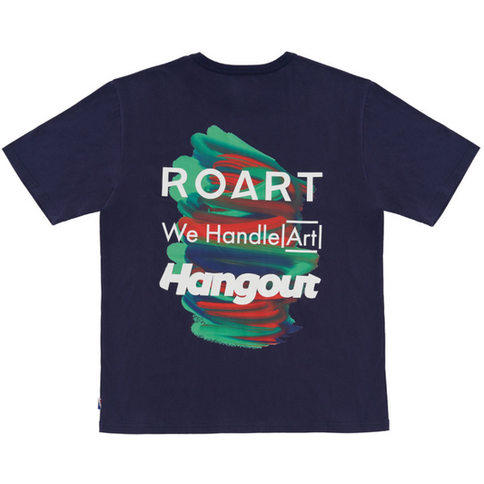 X Roart X WHA Graphic T-Shirt (Navy)
