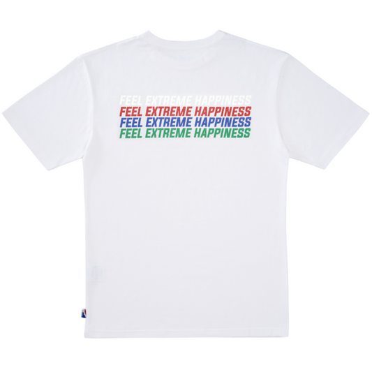 Reflective Feel Extreme Happiness T-Shirt (White)