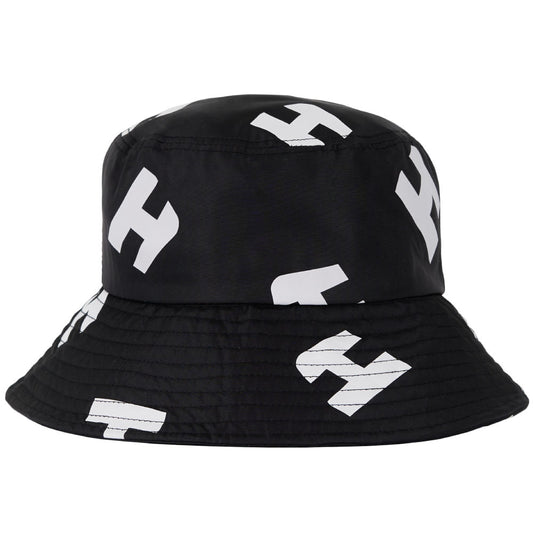 H Pattern Gumjeong Large Bucket Hat (Black)