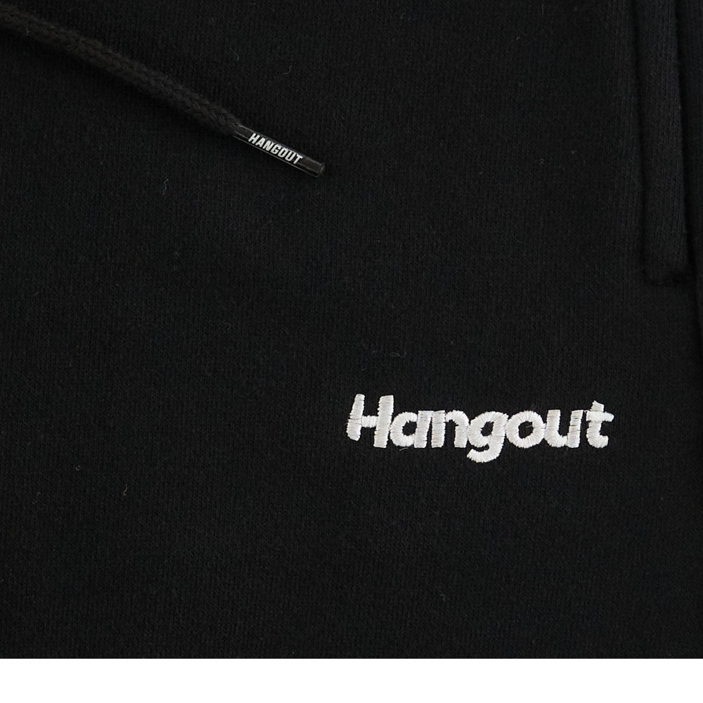 Hangout Vertical Logo Joggers (Black)