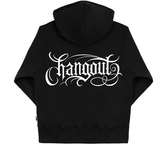 X A_MAN Chicano Reflective Lettering Hoody (Black)